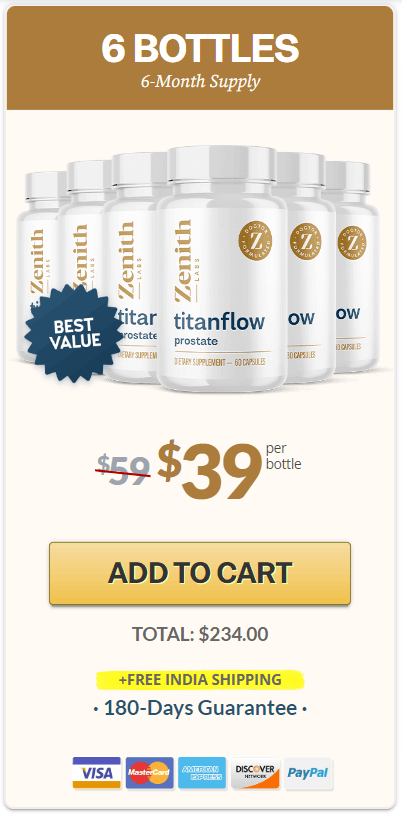 TitanFlow 6 $39/bottle